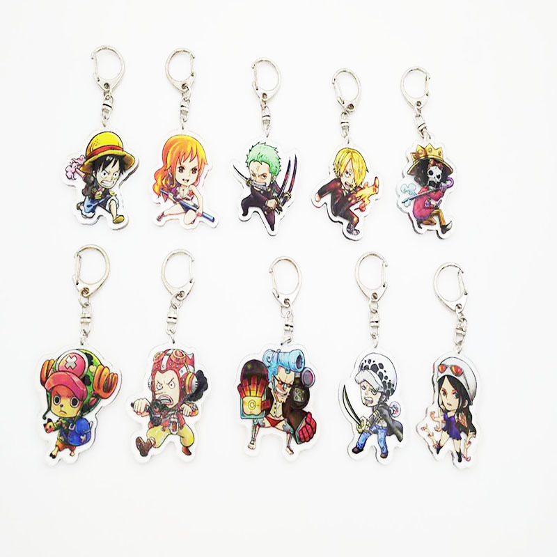 Luffy Anime Merchandise - سلسلة مفاتيح أكريليك بتصميم شخصية لوفي