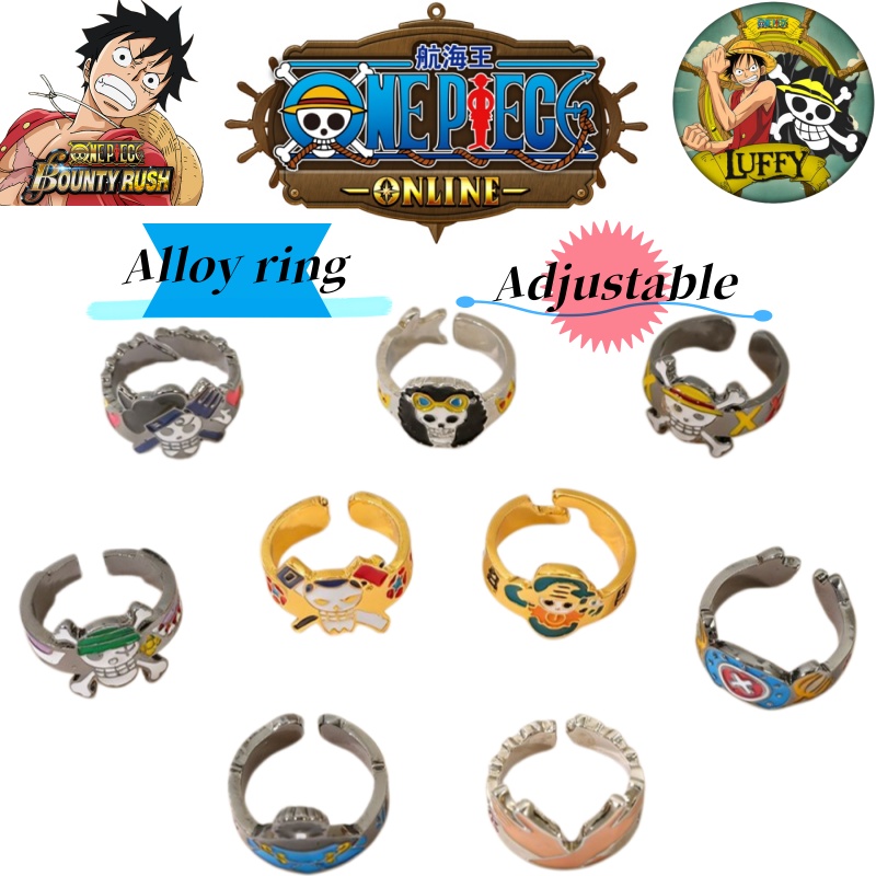 Luffy Anime Merchandise - خاتم شخصيات أنمي ون بيس الإبداعي