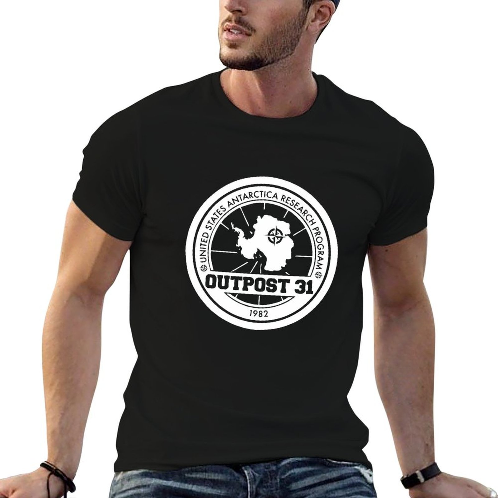Anime Merchandise For Men - تي شيرت Outpost 31 Logo MERCHANDISE