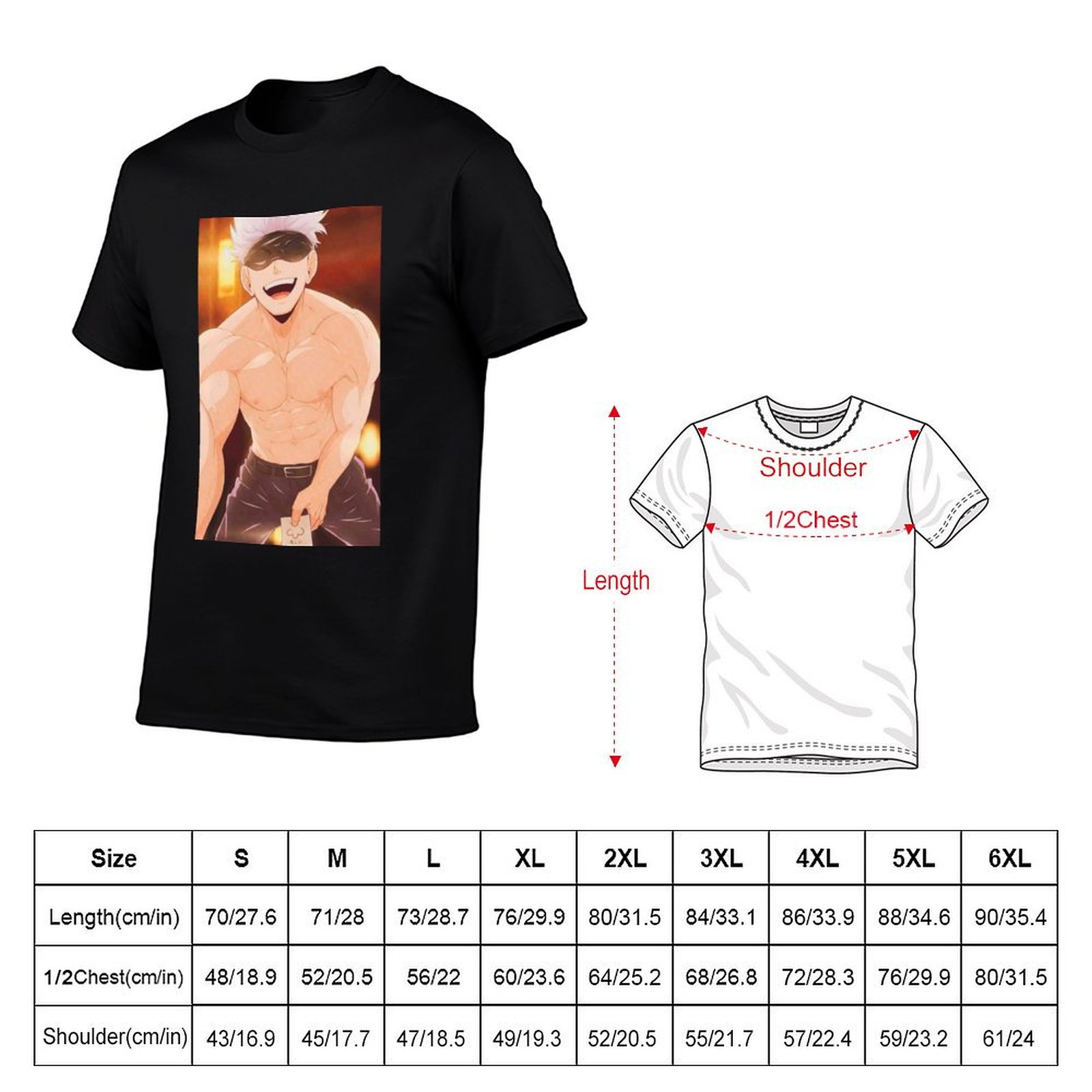 تي شيرت جوجو ساتورو ميرتشاندائ - مراجعة Anime Merchandise For Men وسعره