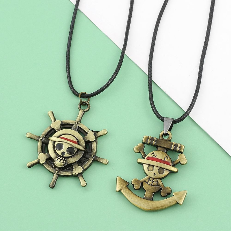 سلسلة قلادة بشعار سفينة قبعة ا - مراجعة Luffy Anime Merchandise وسعره