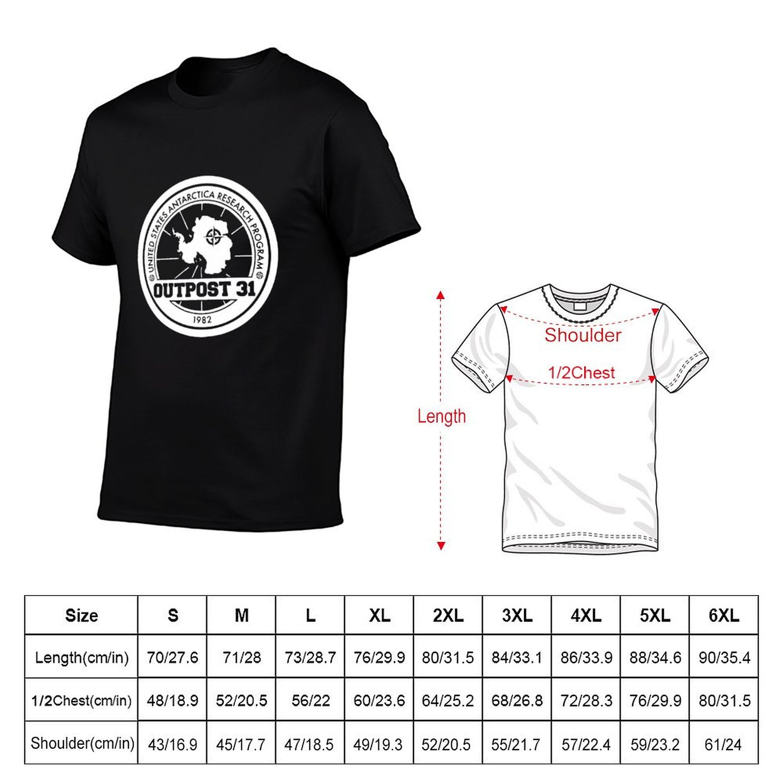 تي شيرت Outpost 31 Logo MERCHA - مراجعة Anime Merchandise For Men وسعره