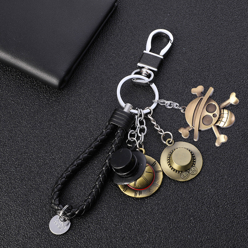 سلسلة مفاتيح معدنية بتصميم قبع - مراجعة Luffy Anime Merchandise وسعره